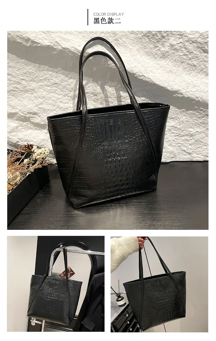 Textured Black Underarm Bag Women 2025 New Commute — feature 22