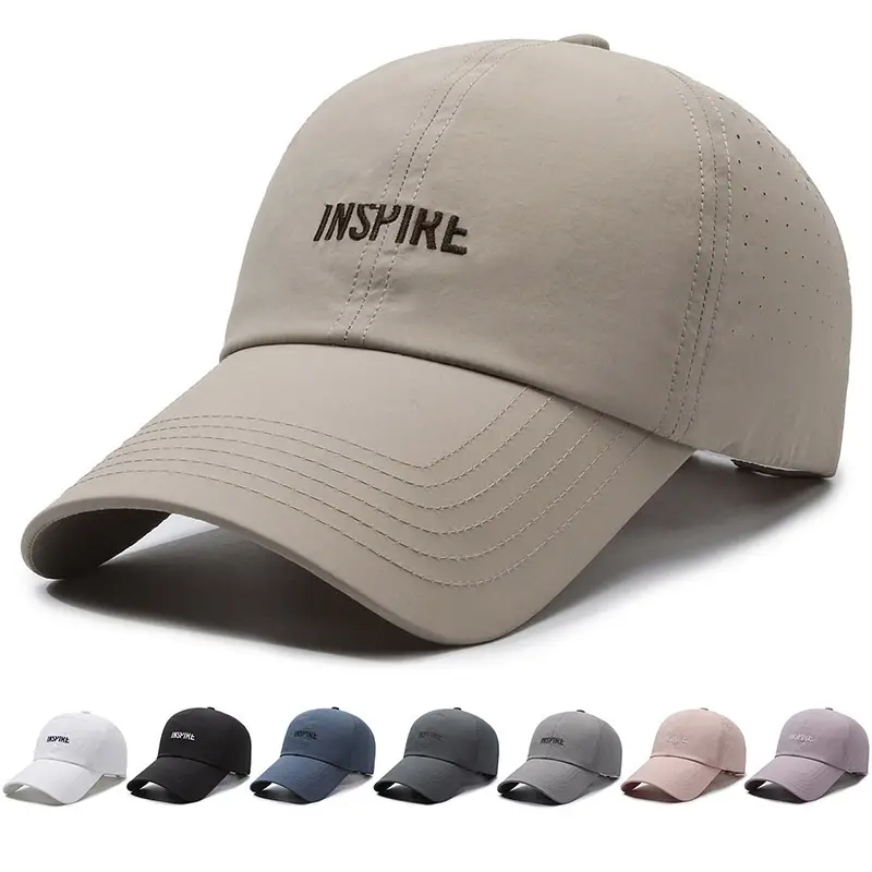 Men's Black Thin Sunscreen Cap Baseball Cap