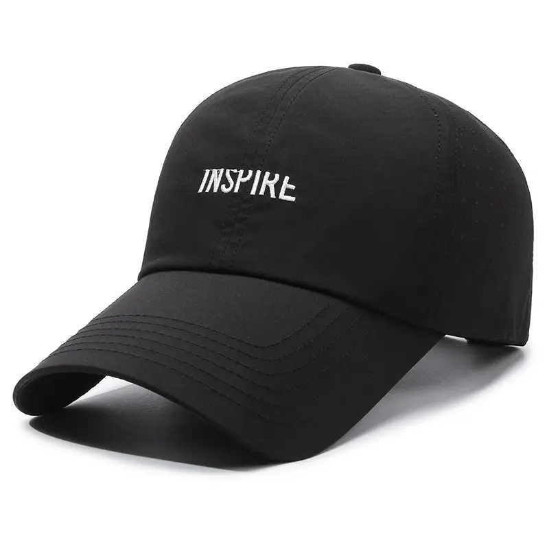 Men's Black Thin Sunscreen Cap Baseball Cap