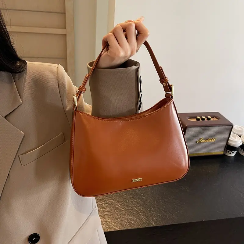 Women's Red PU Leather Shoulder Bag 18x25cm - Image 5