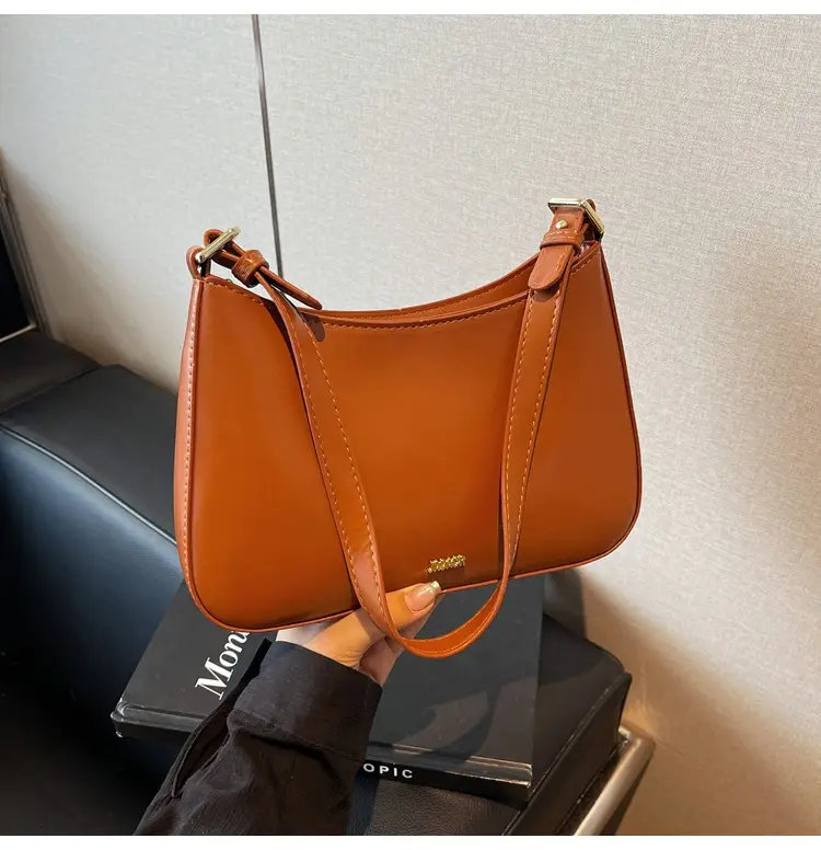 Women's Red PU Leather Shoulder Bag 18x25cm — feature 11