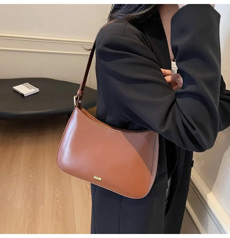 Women's Red PU Leather Shoulder Bag 18x25cm — feature 12