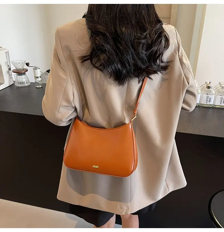 Women's Red PU Leather Shoulder Bag 18x25cm — feature 15
