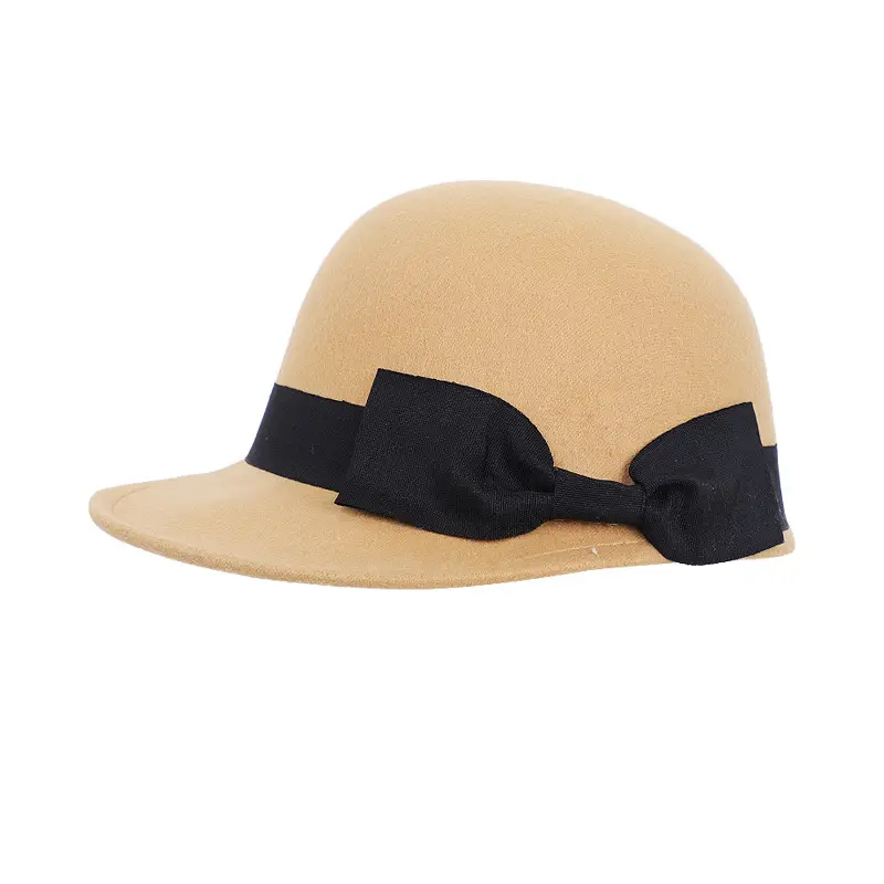 Vintage Woolen Bow Cap Women Autumn Winter Japanese Equestrian Hat White - Image 9
