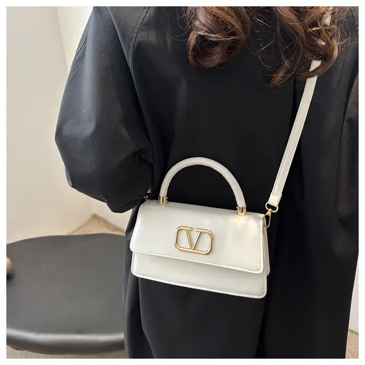 Black LV Logo Shoulder Bag for Women — feature 10