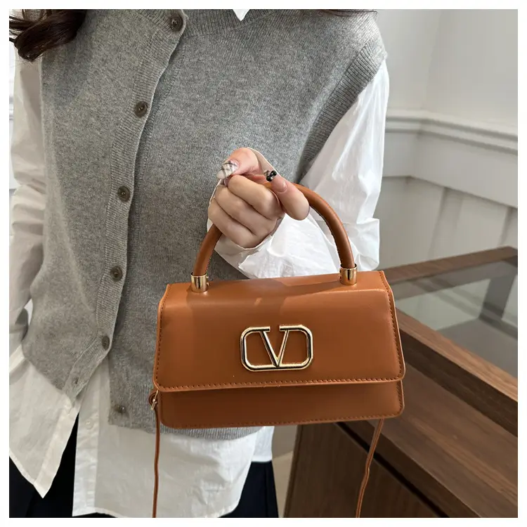 Black LV Logo Shoulder Bag for Women — feature 15