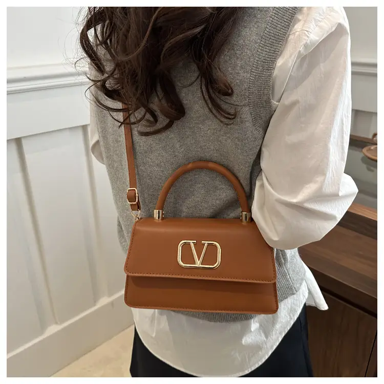 Black LV Logo Shoulder Bag for Women — feature 16