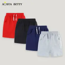 Cross-Striped Knitted Shorts Suit for Boys Summer — feature 13