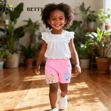 Cross-Striped Knitted Shorts Suit for Boys Summer — feature 15