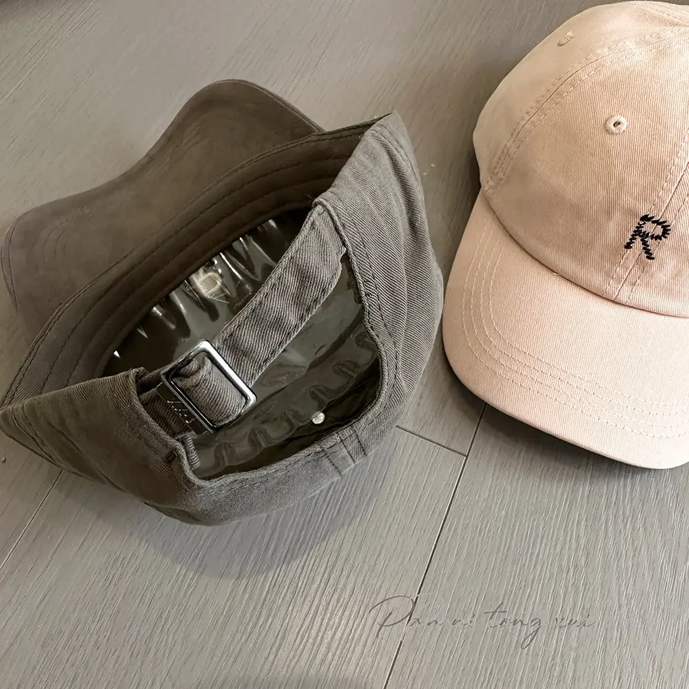 White Korean Style Baseball Cap with Letter Embroidery — feature 28