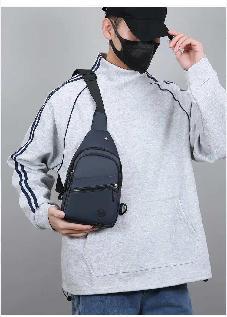 Men's Green Crossbody Bag with Adjustable Strap — feature 13