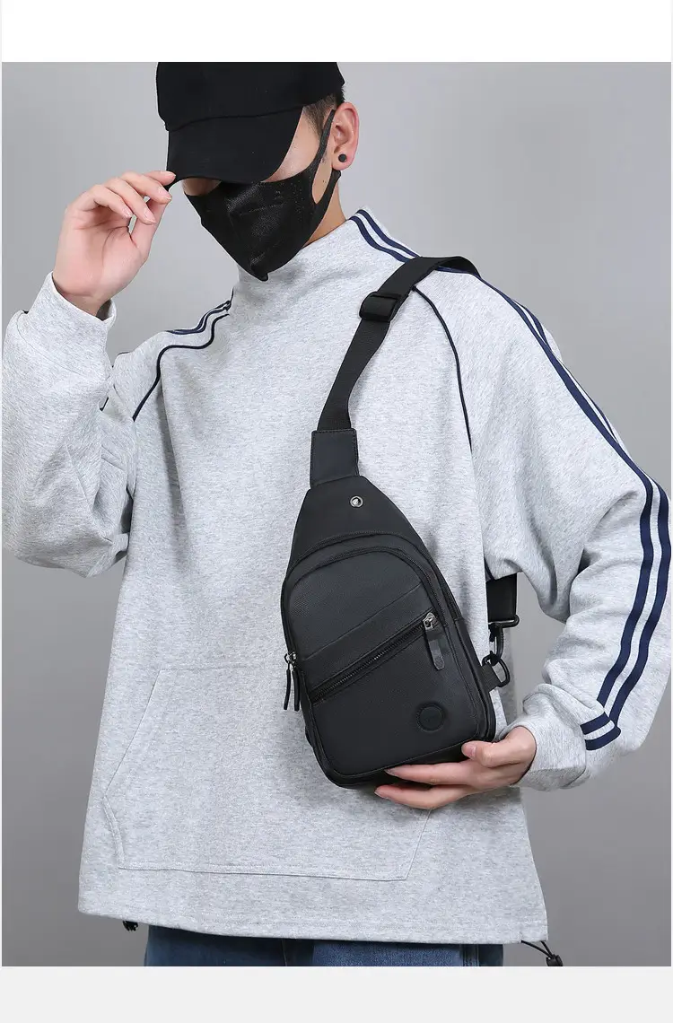 Men's Green Crossbody Bag with Adjustable Strap — feature 18