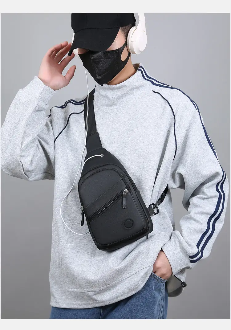 Men's Green Crossbody Bag with Adjustable Strap — feature 20