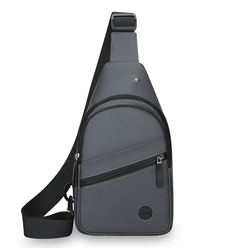 Men's Green Crossbody Bag with Adjustable Strap