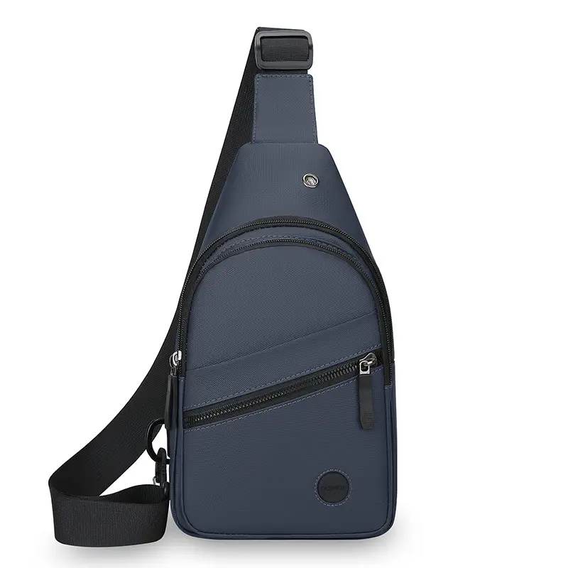 Men's Green Crossbody Bag with Adjustable Strap