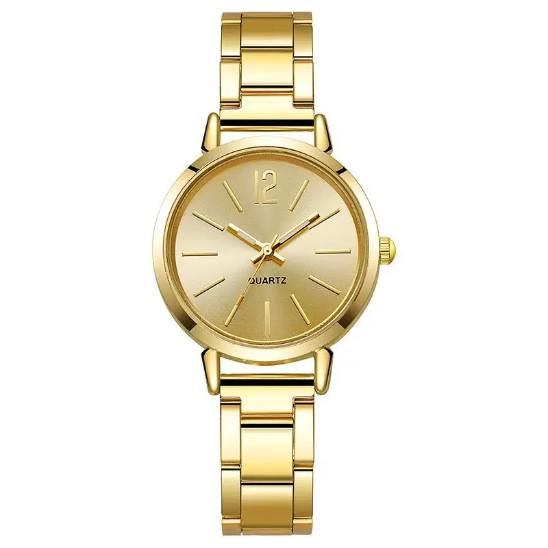 Cross-Border Hot-Selling Fashion Steel Band Quartz Watch for Women, Student Dial Fashion Watch, Ladies' Watch, Wholesale in Stock