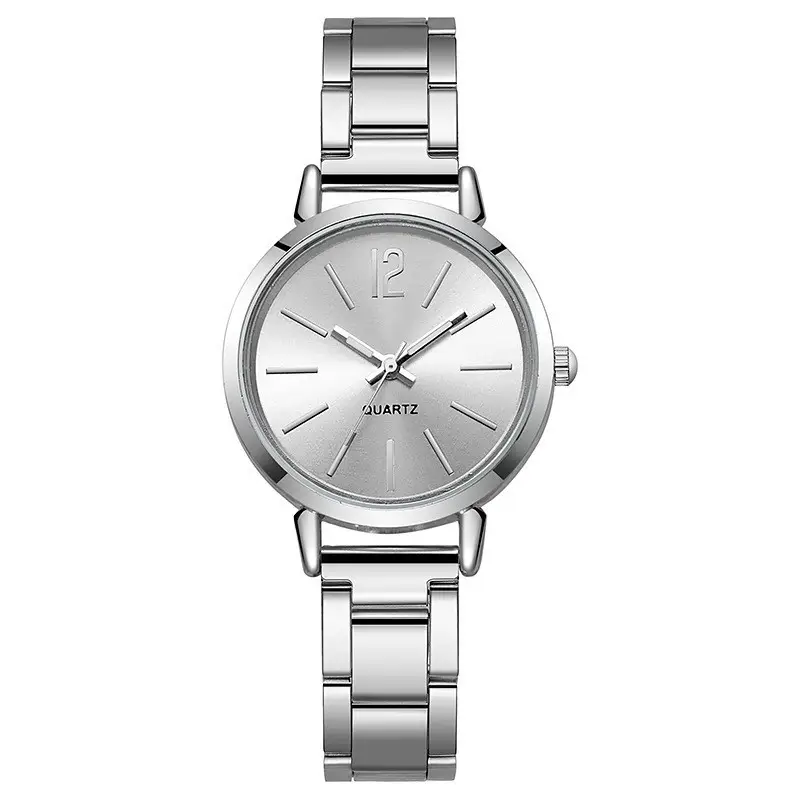Cross-Border Hot-Selling Fashion Steel Band Quartz Watch for Women, Student Dial Fashion Watch, Ladies' Watch, Wholesale in Stock
