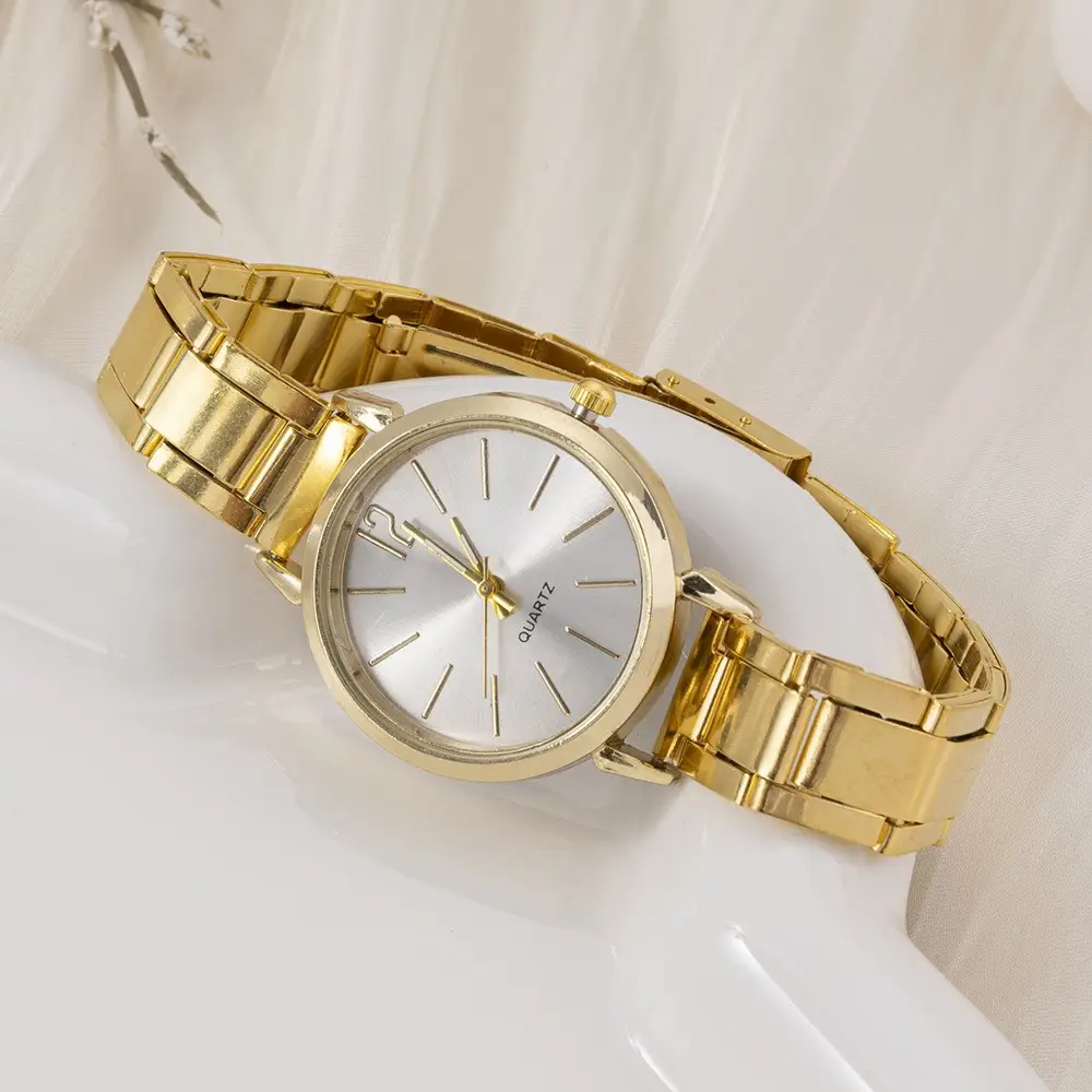 Cross-Border Hot-Selling Fashion Steel Band Quartz Watch for Women, Student Dial Fashion Watch, Ladies' Watch, Wholesale in Stock