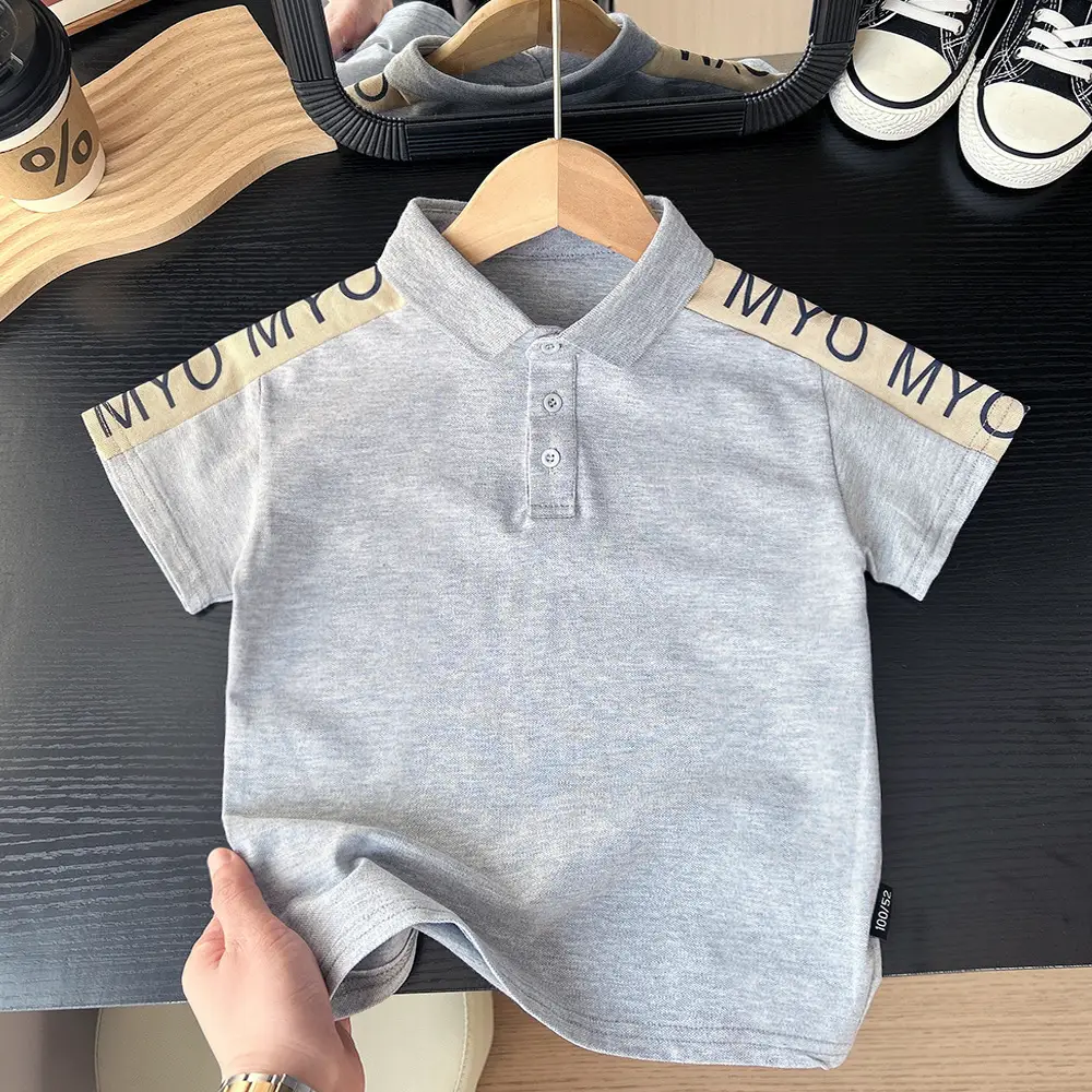 2025 Boys Navy Polo Short Sleeve Summer Wear - Image 2