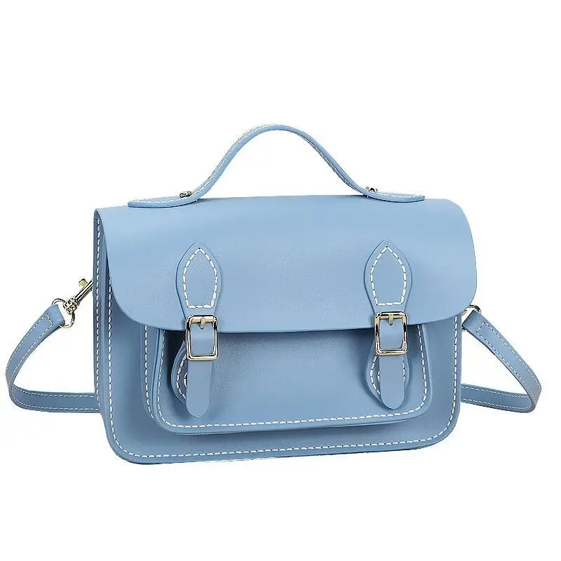 Women's Blue White Square Handbag DIY Design