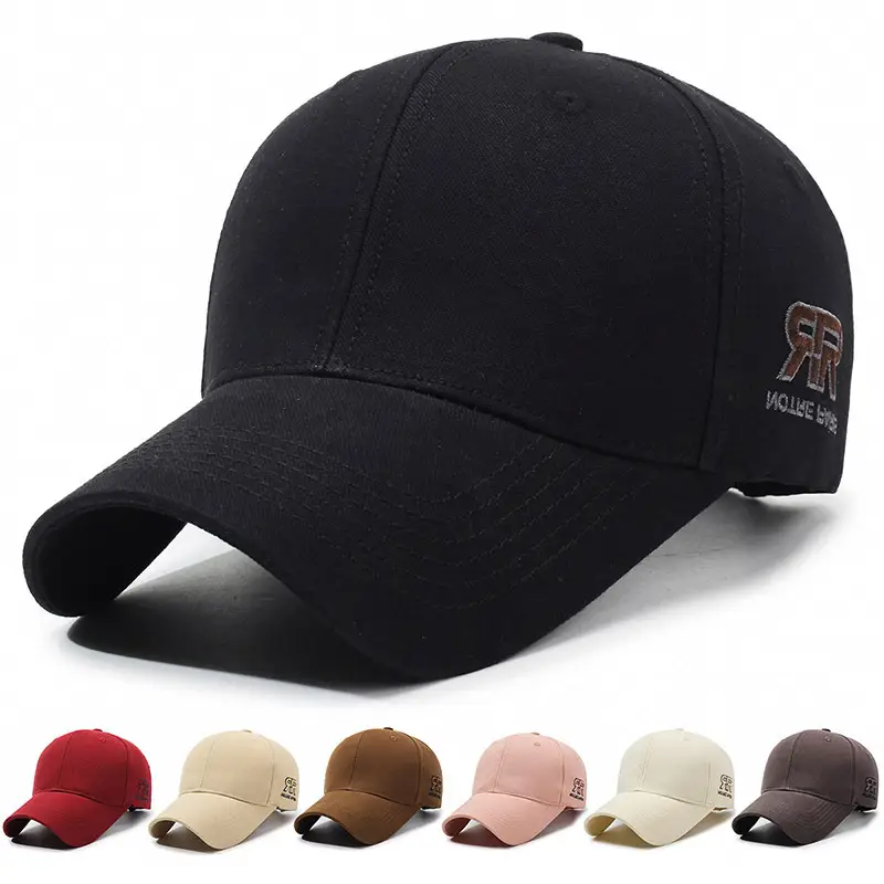 Men's Beige Baseball Cap with Embroidered Logo