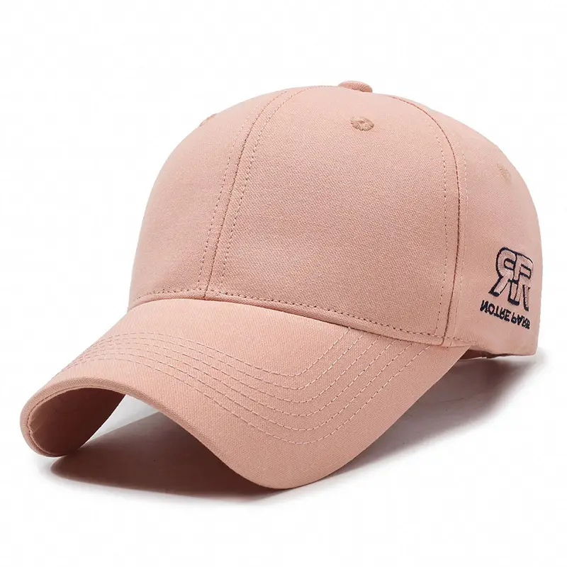 Men's Beige Baseball Cap with Embroidered Logo