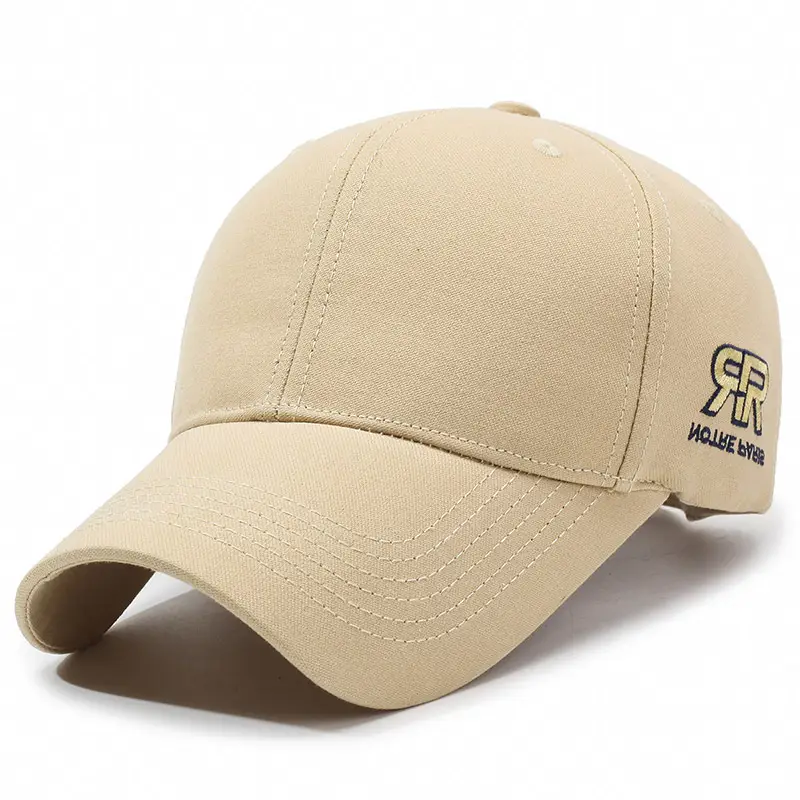 Men's Brown Embroidered Baseball Cap with Logo - Image 3
