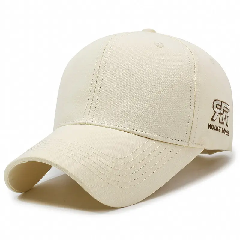 Men's Brown Embroidered Baseball Cap with Logo - Image 4