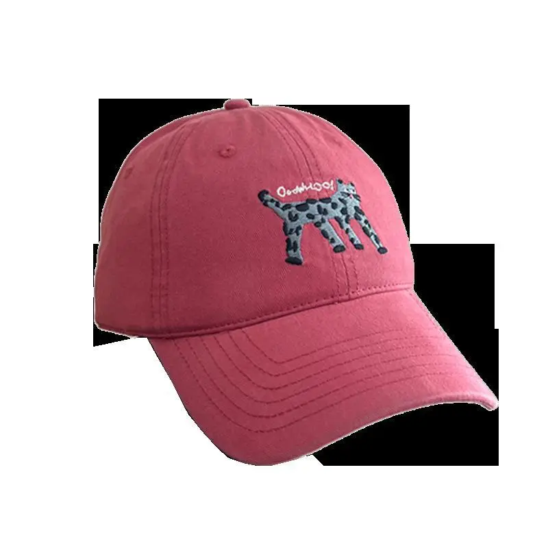 Japanese Cat Spotted Baseball Cap for Kids Beige