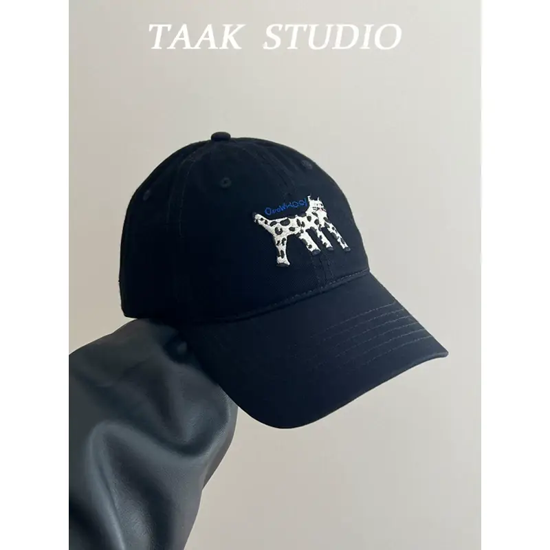 Japanese Cat Spotted Baseball Cap for Kids Beige — feature 5