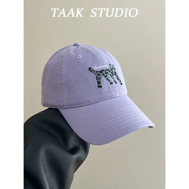 Japanese Cat Spotted Baseball Cap for Kids Beige — feature 8