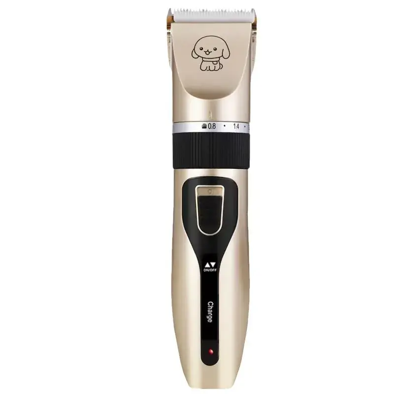 Electric Dog Hair Clipper with 4 Blades & Cleaning Brush