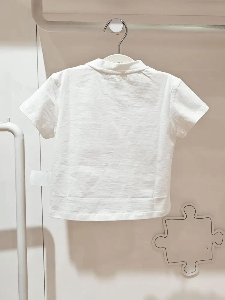 Kids Round Neck T-Shirt Navy Blue Shorts Set — feature 19