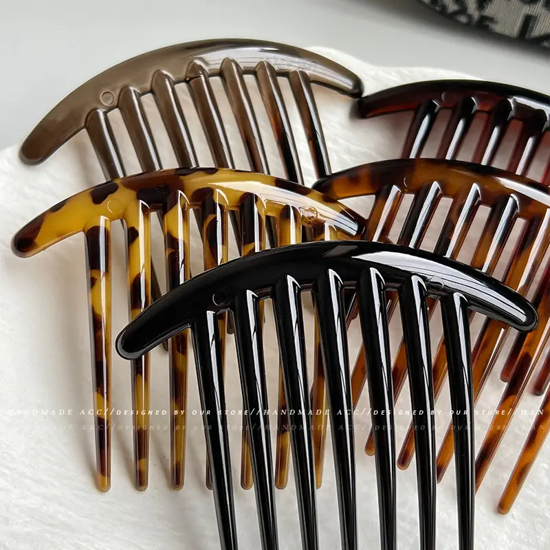 Leopard Print Hair Combs for Girls All Match - Image 9