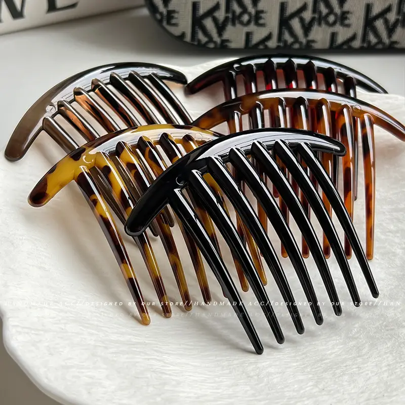 Leopard Print Hair Combs for Girls All Match — feature 3