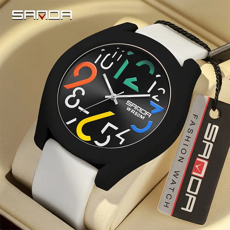Sanda Luminous Student Watch with Removable Ring - Image 10