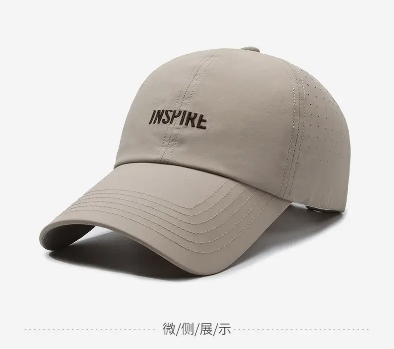 Men Grey Mesh Baseball Cap Inspire Embroidery — feature 9