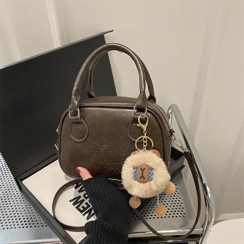 Black Vintage Maillard Style Shoulder Crossbody Bag Women 2024 - Image 4