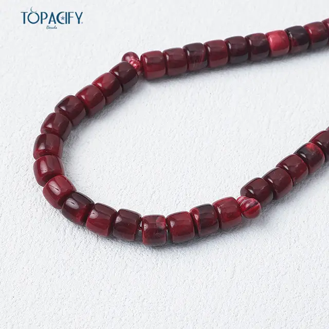 Islamic Rosary String 45" Red Handcrafted Muslim Prayer - Image 10