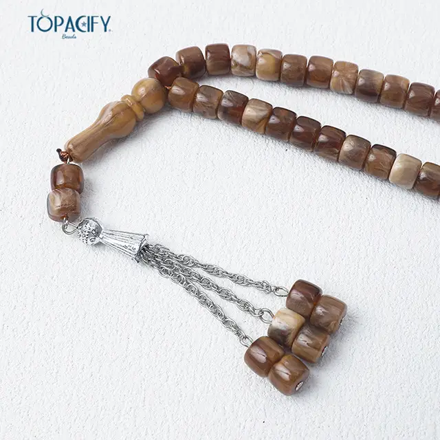 Islamic Rosary String 45" Red Handcrafted Muslim Prayer — feature 5