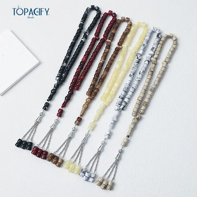 Islamic Rosary String 45" Red Handcrafted Muslim Prayer — feature 9