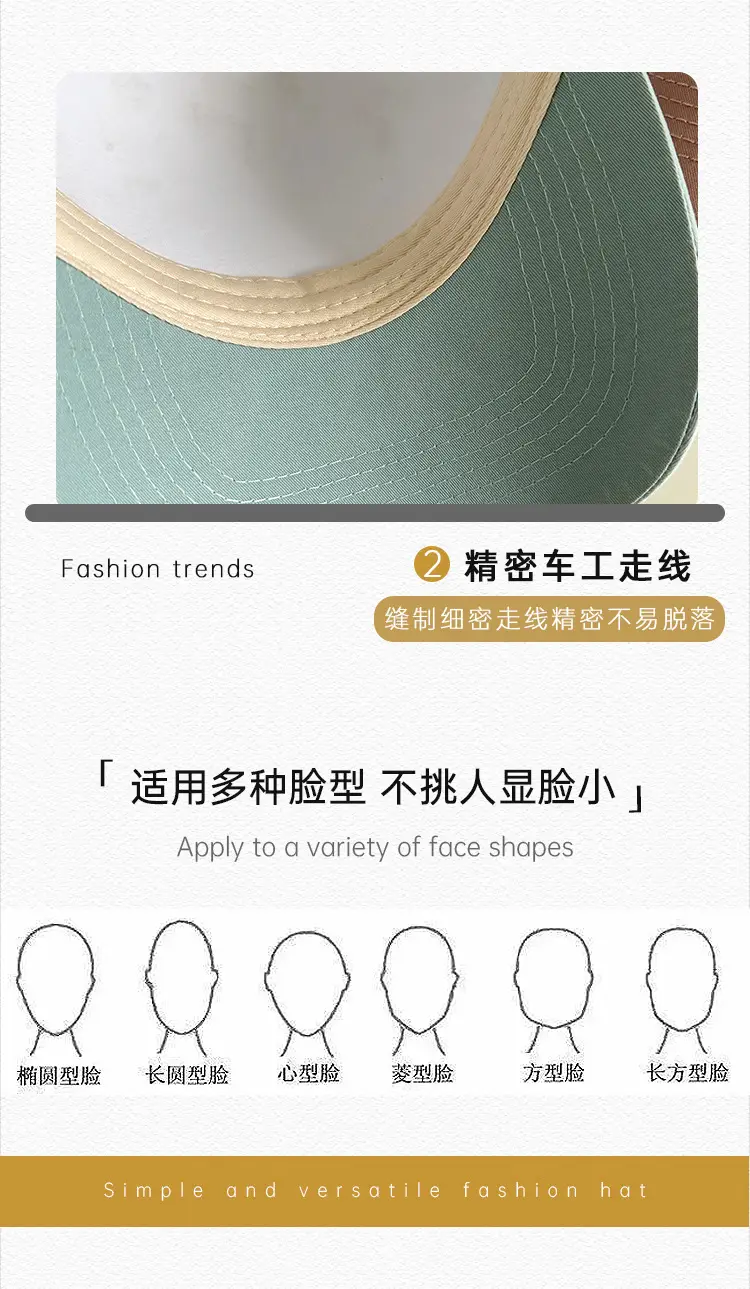Spring New Three-Demure Embroidered Baseball Caps for Men Women — feature 23