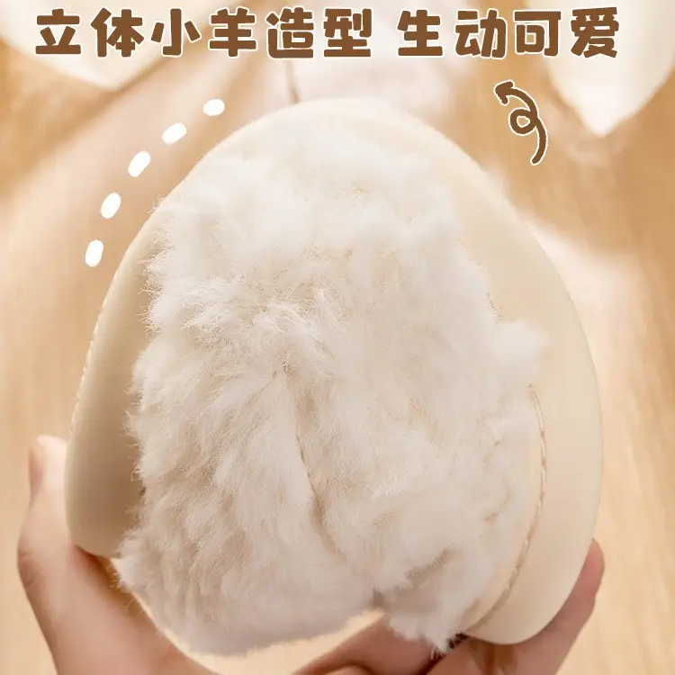 Cotton Slippers for Winter Indoor Home Use, Couple's Plush Slippers for Outdoor Wear, Autumn and Winter Height-Increasing Couple's Style, Non-Slip - Image 7