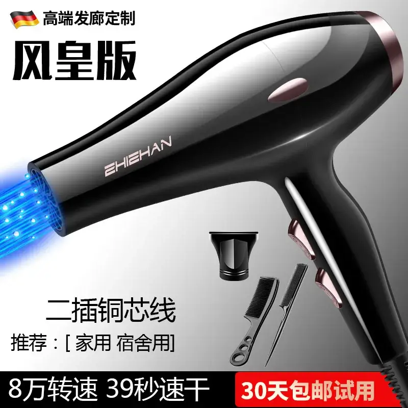 German Hair Dryer 3000W Blue Light Negative Ion