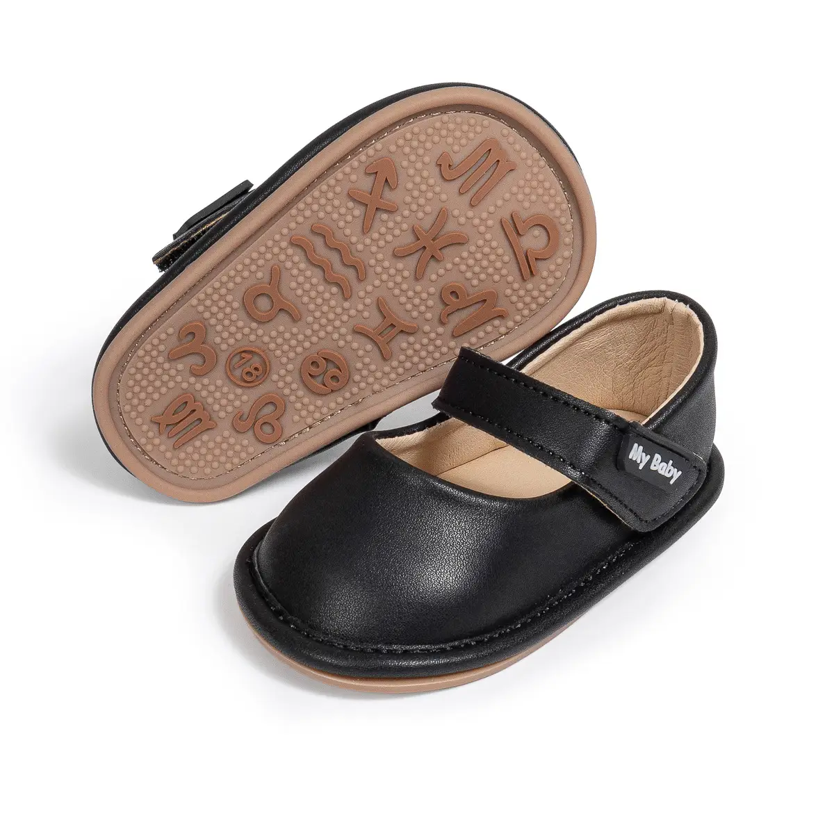 White New Baby Leather Slip-On Shoes for Toddles — feature 17