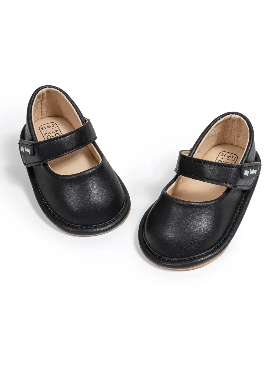 White New Baby Leather Slip-On Shoes for Toddles