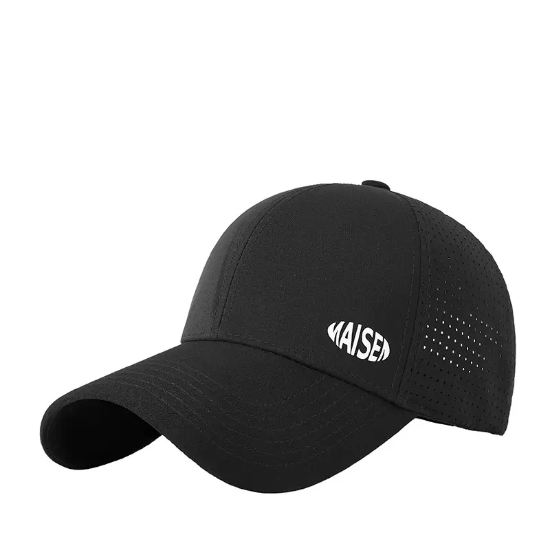 White Mesh Baseball Cap with Brand Logo - Image 14