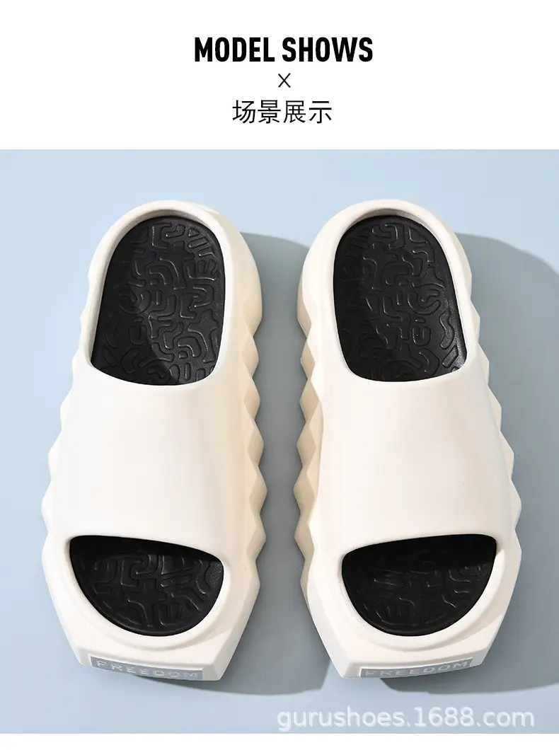 Women's Summer Thick Bottom Non-slip Breathable Square Head Slippers for Women — feature 12