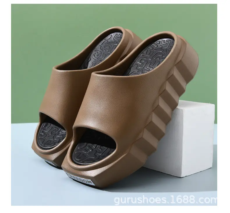 Women's Summer Thick Bottom Non-slip Breathable Square Head Slippers for Women — feature 15