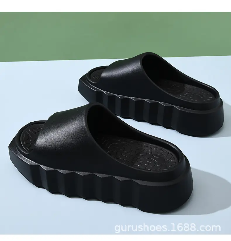 Women's Summer Thick Bottom Non-slip Breathable Square Head Slippers for Women — feature 19